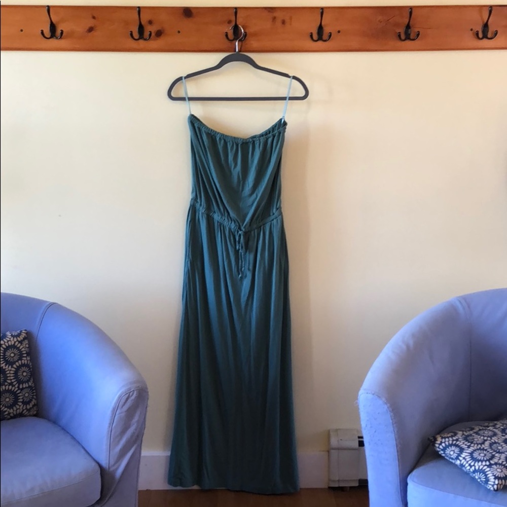 J Crew Strapless Maxi Dress